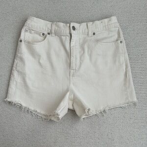Madewell 90s Straight Denim Shorts White Size 28